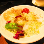 黄鶴 - ランチ小皿定食　２８００円（税込）のサラダのアップ【２０２１年１月】