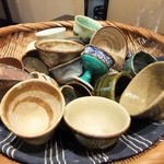 日々茶寮 連 - おちょこは好きなのを選んで・・・