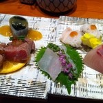 たつみ寿司 - 刺し盛り♪鱧美味し！