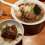 麺屋 六感堂 - 特製 角煮中華そば＋ミニ角煮丼