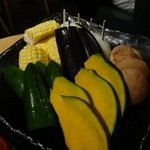 本家 かのや 鹿児島 - BBQの野菜