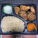 からあげ&弁当 トリとん - 醤油MIX弁当（大盛）@60