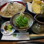 Soba Koubou Hoheto - 天ぷらそば、ちりめんご飯