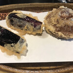 みかわ 是山居 - 茄子・椎茸