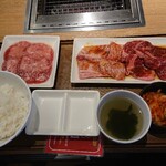 焼肉ライク - 黒毛和牛カルビ・タン・ハラミセット  1,780円(税込1,950円)