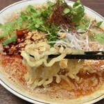 タイジンジャー - 鷄坦々麺の曽我製麺製 太麺!!
