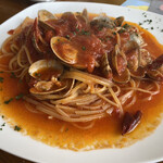 アンチョビ なぎさのテラス店 - PASTAボンゴレロッソ(¥1296)