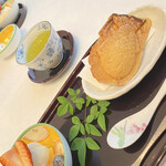 あざみ野 割烹 SEKIDO - 鯛焼き、フルーツとシャーベット