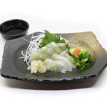 和食処まきや - 天然平目薄造り