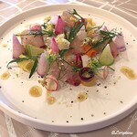 プチレストラン ブーケ・ド・フランス - ヒラマサと大根のサラダ仕立