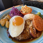 コナズ珈琲 - ハンバーグロコモコ(¥1408)