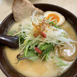 Abashiri Ramen Nishitaga - これがお店お勧めの「豆乳らーめん」！！