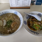 生野飯店 - 飯店セット　　　塩ラーメン+中華飯