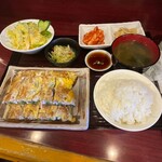 チヂミ家 - 海鮮ネギチヂミ定食 1,320円