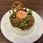 タイジンジャー - 限定ジンジャーキーマカリー!!  味もビジュアルも素晴らしい!!  好きなラーメンに＋300円