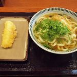 Kanokawa Seimen - かけうどん(大) + いか天