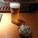 玄海対馬 津々浦々 - ビール（小）と突き出し