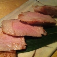新和食ひとはし - ロースハム炙り～柚子胡椒添え