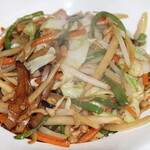 Stir-fried various vegetables with soy sauce