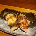 やすけ - 穴子、煮蛤