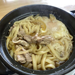 東京駅食堂 - 鍋焼き肉うどん