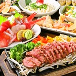 Wago Goro Kabutoya - 合鴨の鉄板炭火焼きステーキのコース