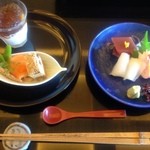 ジ・オリエンタルテラス - お刺身と温泉玉子