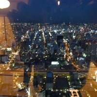 京都 吉兆 名古屋店 - 2012.08　和室掘りごたつ式からの眺望は栄まで一望