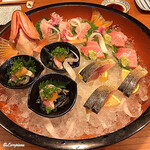 千陽 - 柳の舞 姿造り､大間産本鮪ｶﾏﾄﾛ､真鯖炙り､鮟鱇の造り