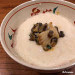 千陽 - 山芋ﾄﾛﾛ掛けｵｼﾞﾔと鮑の青南蛮漬