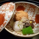 京都 吉兆 - 2012.08　炊き合わせ、ひりょうずのかわいいこと！