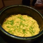 京都 吉兆 - 2012.08　〆は桜海老の炊き込みごはん