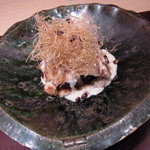 神保町 傳 - 大穴子の山椒ソース　牛蒡乗せ