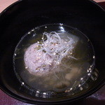 神保町 傳 - イワシのつみれ汁　冬瓜とジュンサイ入り