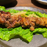鶏匠 膳 - 背肝は手で食べました