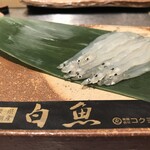 天ぷら 銀座おのでら - 島根県宍道湖産白魚