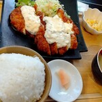 石州 まる姫食堂 - チキン南蛮2枚