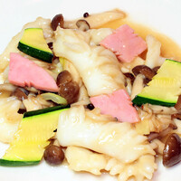 イカの塩味炒め