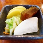 鰻松 - お新香（奈良漬入り）