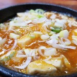 環七土佐っ子ラーメン - 麻婆丼・表情。