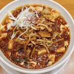 蝋燭屋 - 金絲ふかひれの五目乗せ 麻婆麺 倍辛 2200円