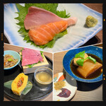 かまどか - 前菜、刺し盛り、おでん