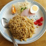 Dontaku - カレー焼飯定食（カレー焼飯大盛り）