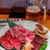 焼肉牛魔 - ちょいちょいｾｯﾄ！(実食前だがﾋﾞｰﾙが残り僅か！)