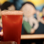 餃子とスパークリング バブルス - トマトチューハイ最高！