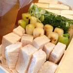 かねもと - メカジキ、葱、お豆腐