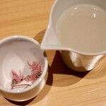 玄水 - 桜花蕎麦湯でうっとり