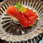 小松 弥助 - 漬けマグロ、感動で震えるくらい美味しかった。