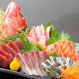 The carefully selected seafood has a different taste! The big catch of sashimi is a must-try! ︎