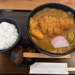 こだわり麺処 かとう - カレーうどんランチ(とんかつ入)